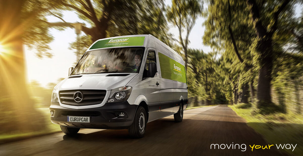 van-your-way Europcar car van been driven